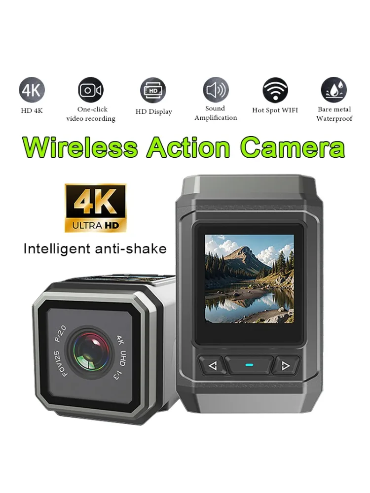 AliExpress luxuglow HD 4K Action Camera Wireless Wi-Fi Mini Outdoor Sports Cam Waterproof Multi-Function Cycling Recorder Wearable Helmet Cam