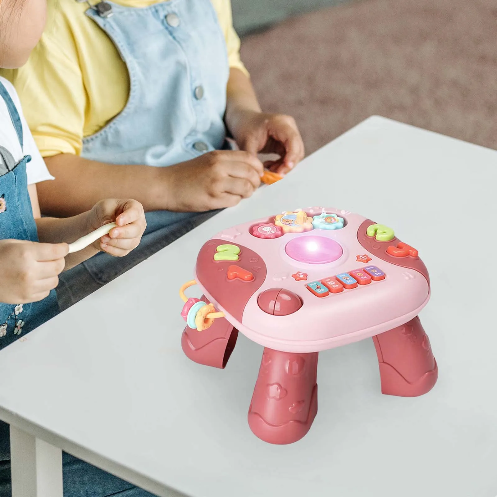 Baby Activity Table Toys Musical Sound Cute Infants Activities Toys Educational Skills Learning Music Game Kids Gift For Baby