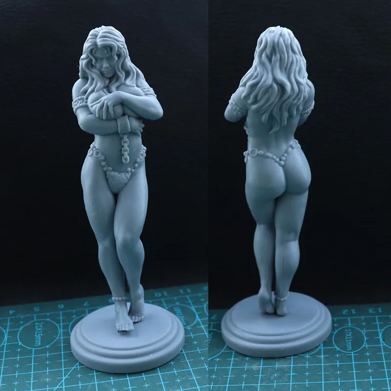 1/24 75mm 1/18 100mm Resin Model Woman Figure Sculpture Unpainted No Color RW-943