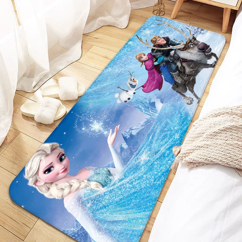 D-Disneys Frozen Door Mat Entrance Non-slip Doormat Washable Kitchen Carpet Living Room Hallway Rugs Bathroom Bath Door Mats