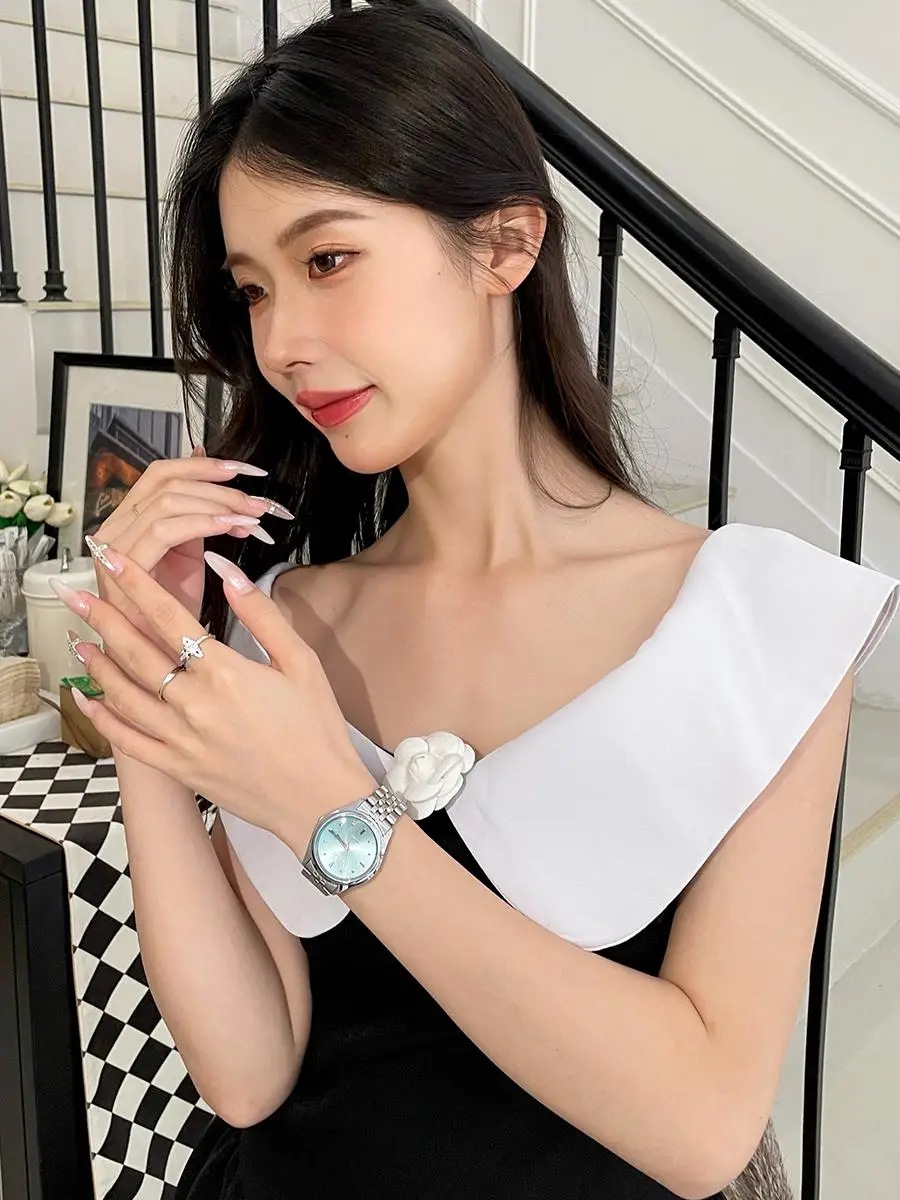 Large Dial Watch Female Niche Art High Value Western Light Luxury Lady, Mechanical Watch 2025 New Women's Style