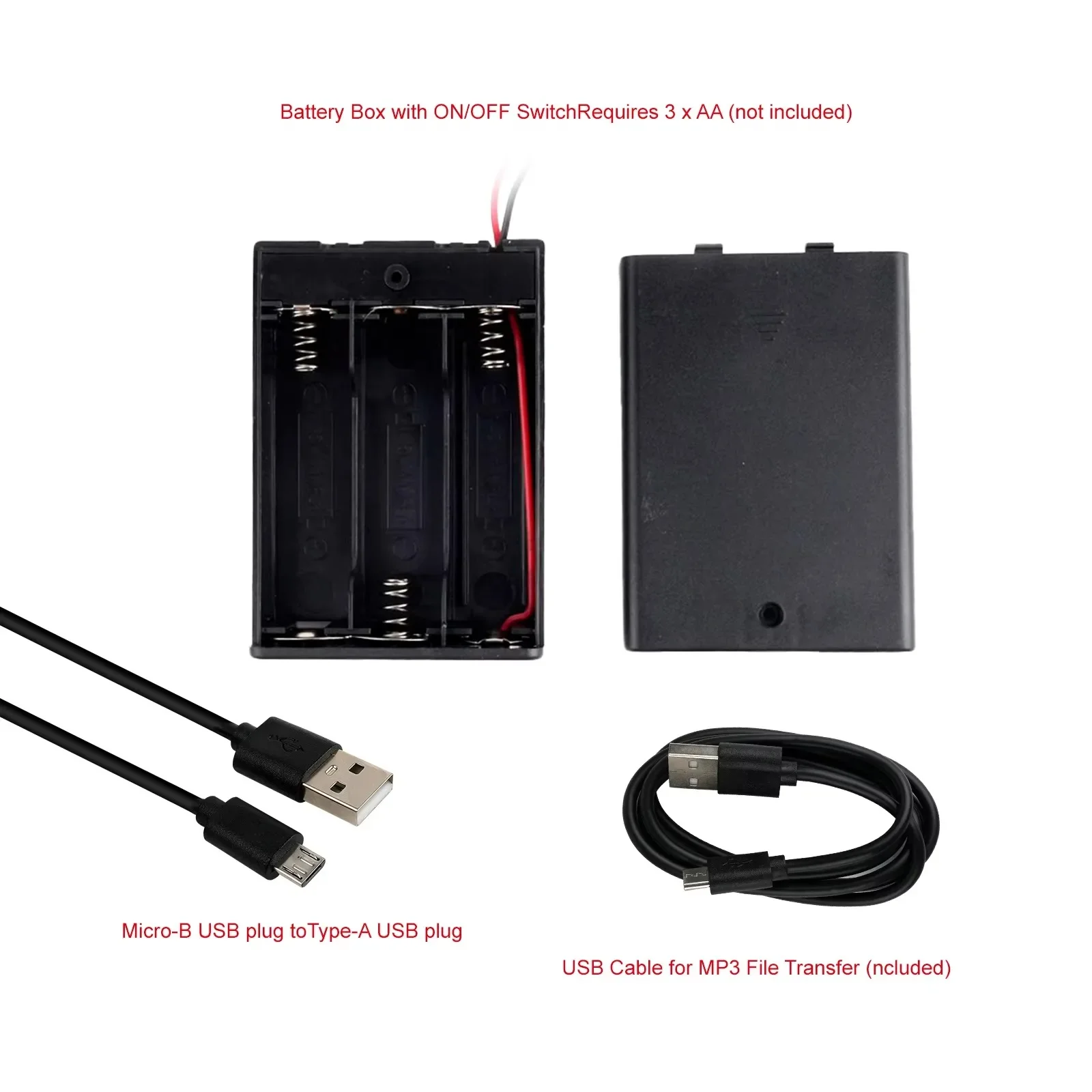 Lecteur de musique MP3 avec capteur de mouvement PIR DIYmall avec enregistrement vocal et téléchargement sur carte USB/TF