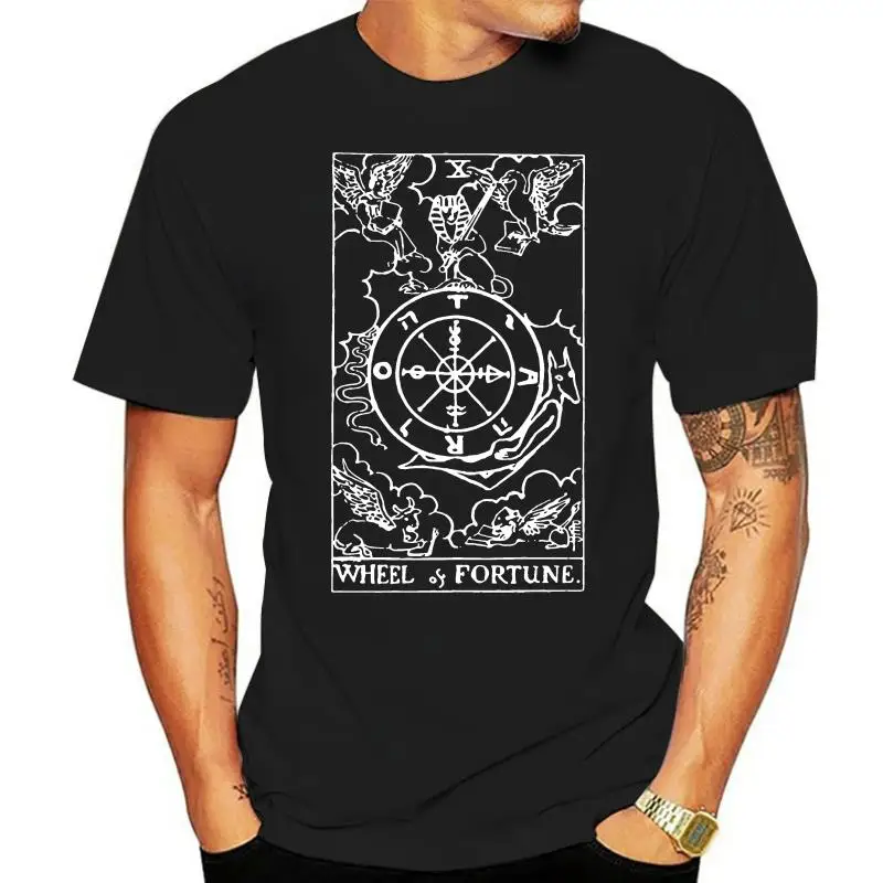 Fortune (The Wheel) Tarot Card T-Shirt - Vintage Design