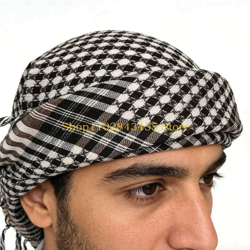 49MC Classical Checkered Pattern Arabic Scarf For Men Women And Children Soft Breathable Fabric For Hot Weather Comfort