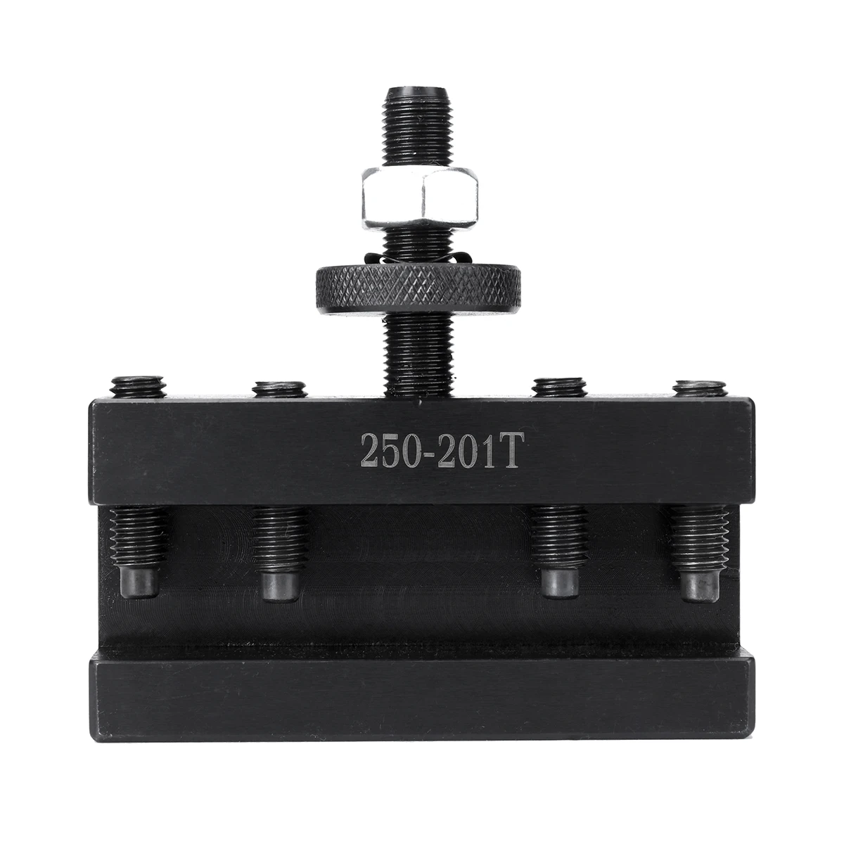 250-201T Enlarged Quick Change Tool Post System High-Precision Dovetail Slot Heavy-Duty Steel Construction for Lathes Machining