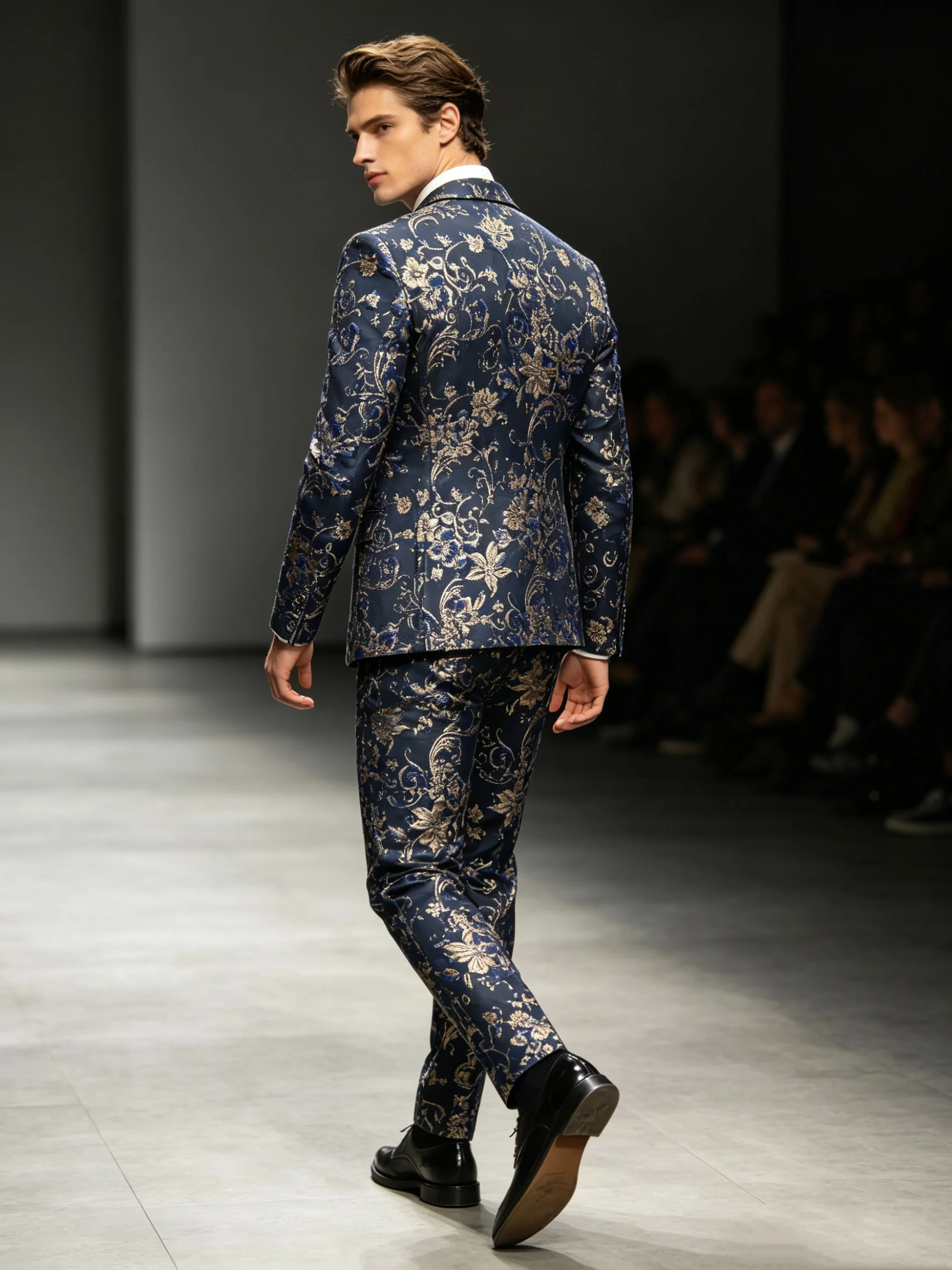 بدلة رجالية زرقاء داكنة من الج - مراجعة Men Formal Wear Blue وسعره