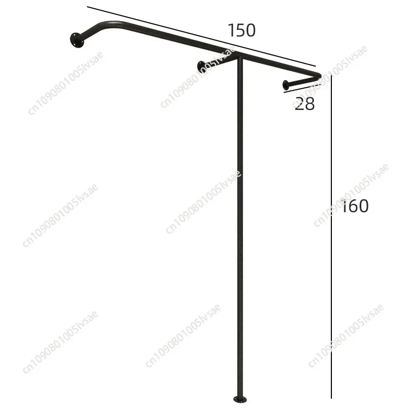 Bold display rack, island hanging clothes rack, floor to wall shelf, women's clothing store, light luxury hanging clothes pole
