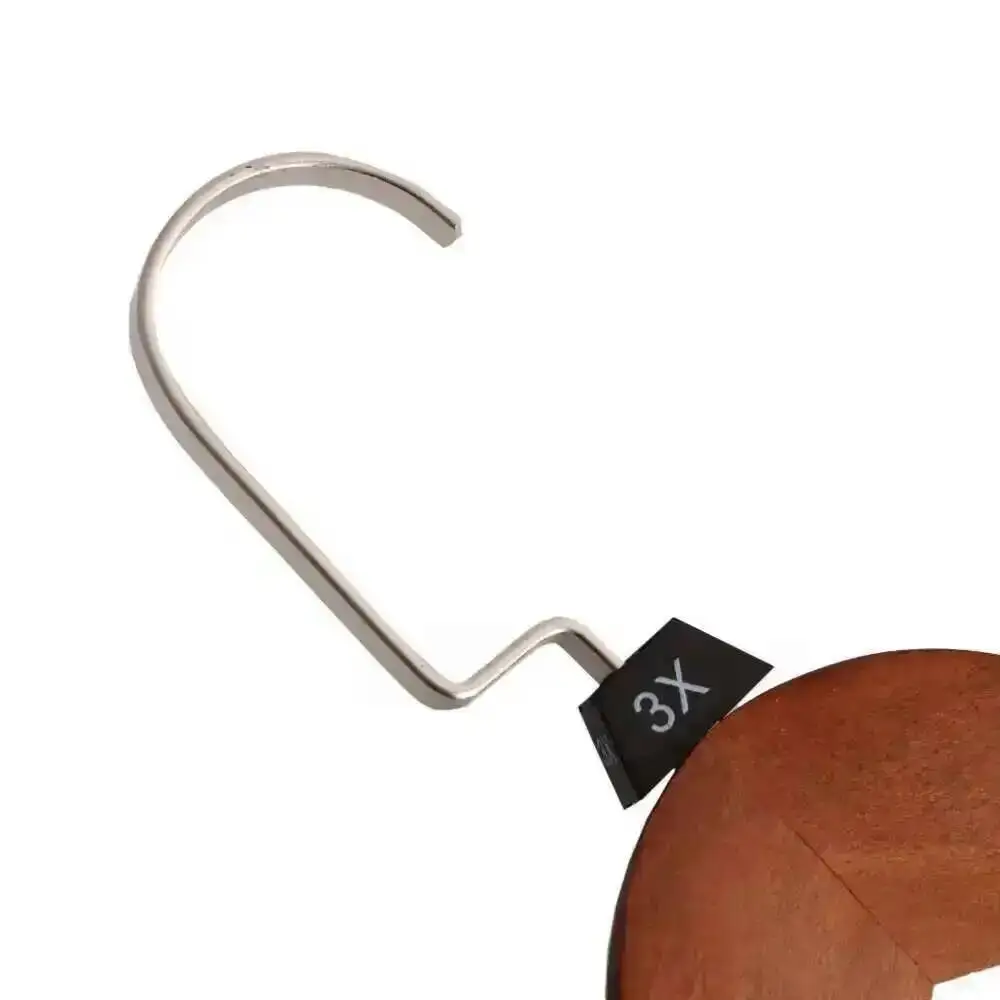 100 Stück Kunststoff-Größenmarkierer für Kleiderbügel, XS/S/M/L/XL/XXL Trapez-Würfel-Schnallen-Kleiderbügel-Etikettierkreise für Größenangaben – Detail 1