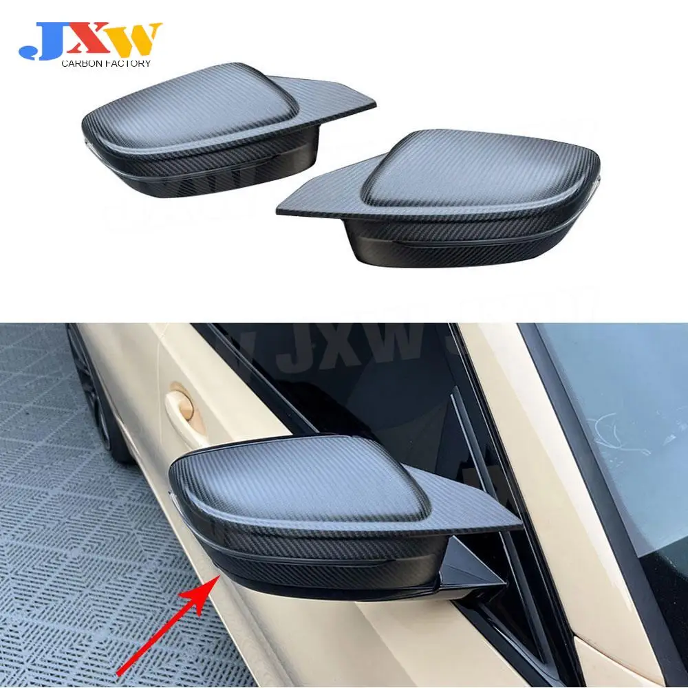 

Dry Carbon Forged Matte Material Rear View Car Mirror Cover Caps Trim for BMW 2 3 4 Series G42 G20 G22 G23 G26 2020+