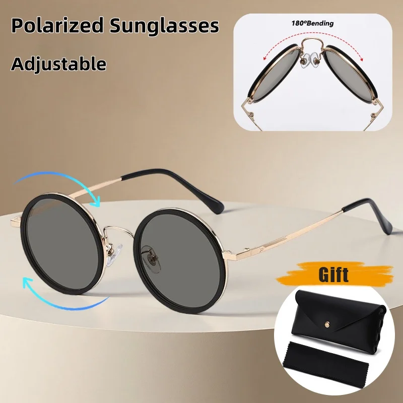 

2025 New ND Adjustable-brightness Tinted Sunglasses Fashionable Foldable Polarised Sunglasses Classic Driving Shades