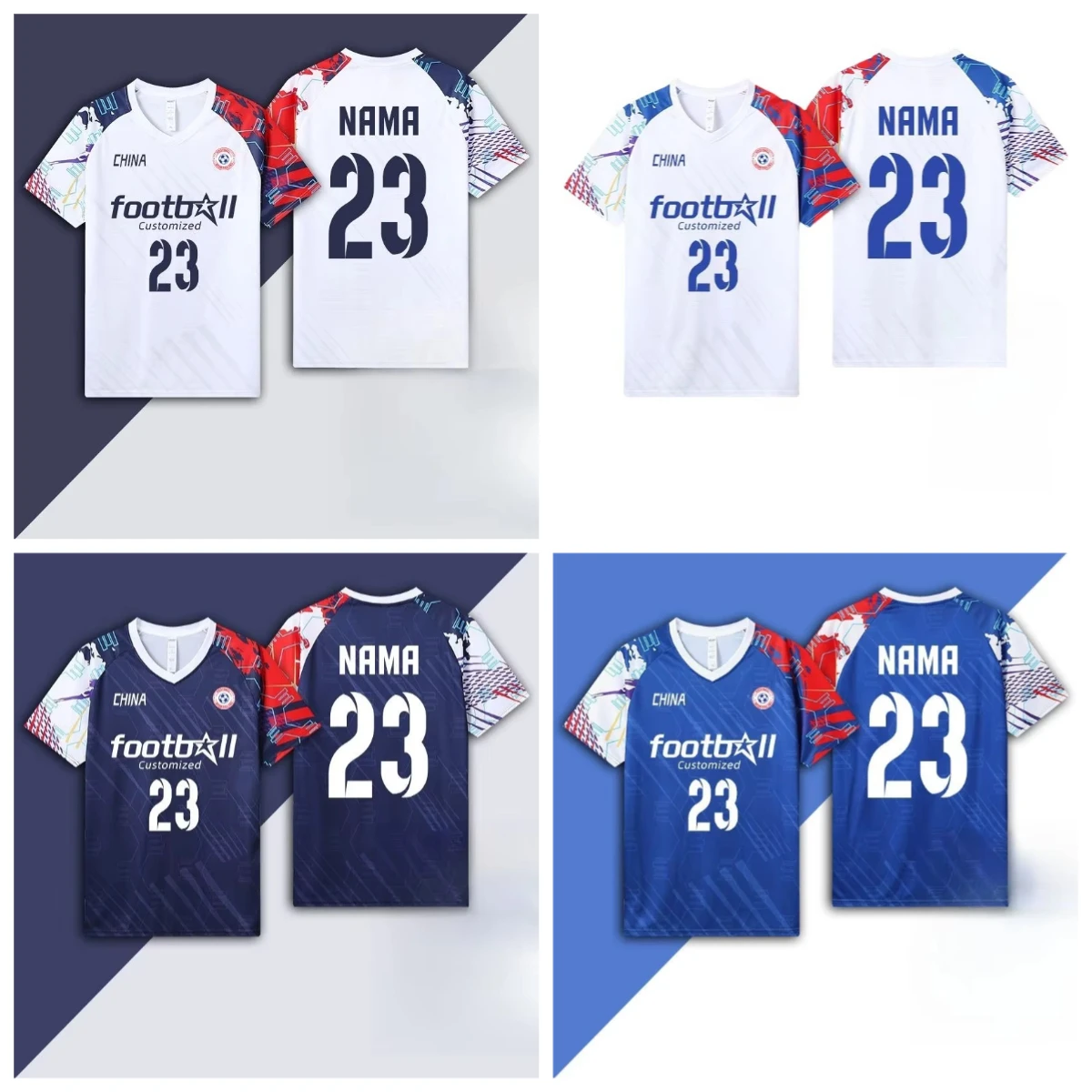 

New Children's football shirt custom class shirt Training sports quick-drying breathable short-sleeved T-shirt 3D
