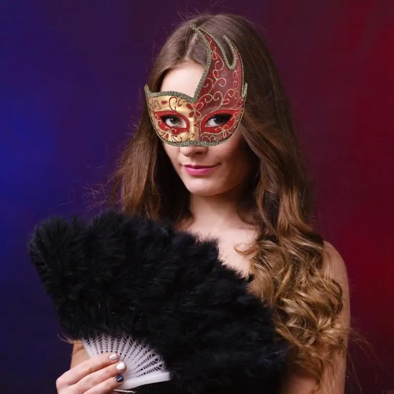 Wysoka symulacja maskarady plastikowych maskarady dla cosplay Halloween Costume Accessory Confort Party Prop f3md