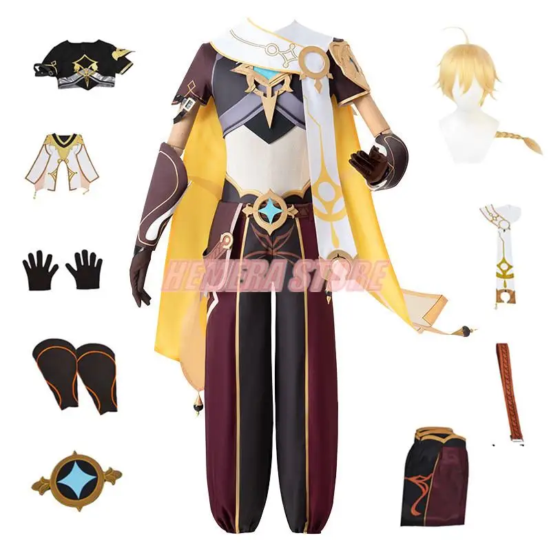 Aether Cosplay Costume High-quality Game New Skin Aether Cosplay Uniform Wig Full Sets Halloween Costumes For Women Men