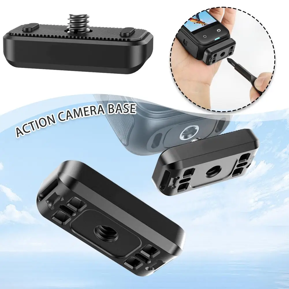 For Insta 360X4 3 In 1 Quick Release Adapter Quick Bayonet Release Adapter Bracket Screw Anti-deflection Adapter AC 1/4-in H1X0