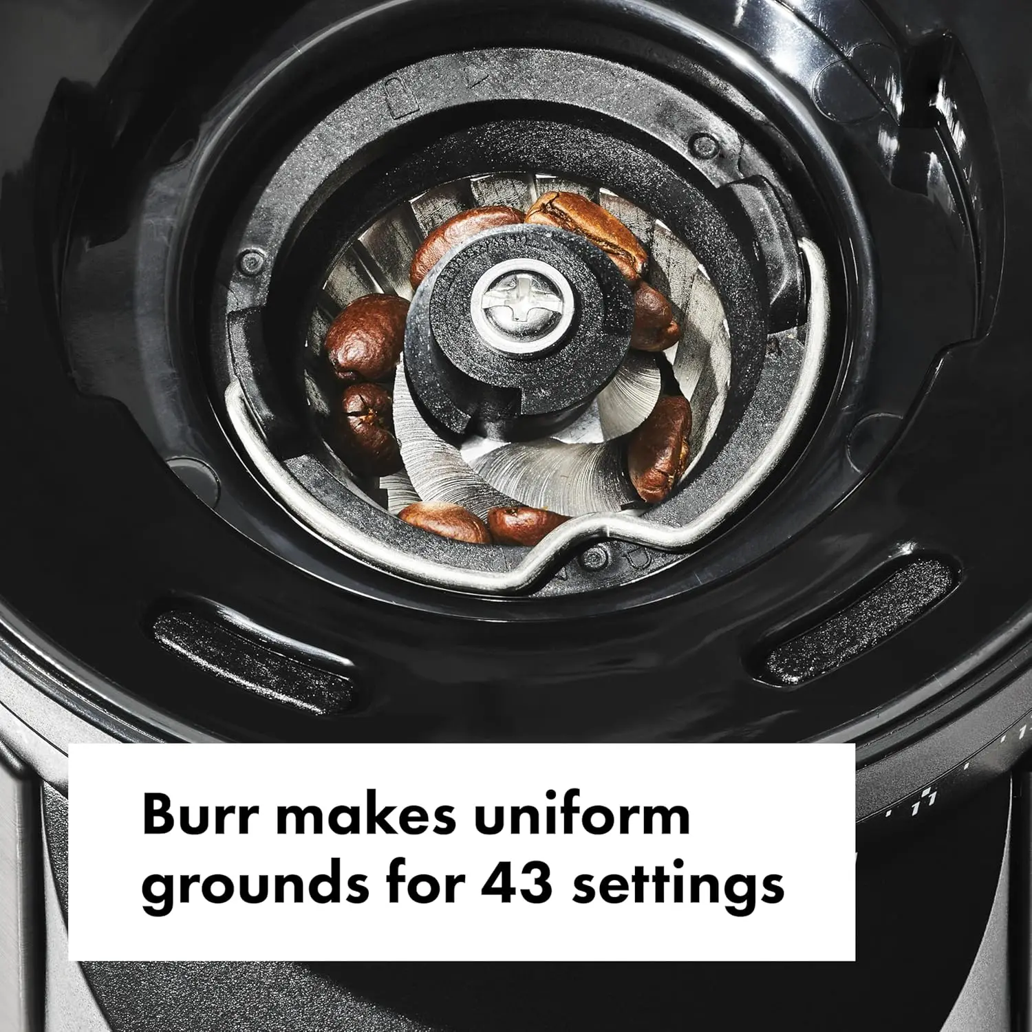 Кофемолка с коническими жерновами для заваривания, серебро