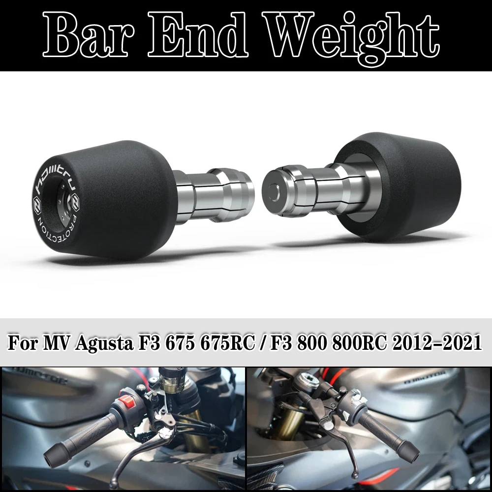 

For MV Agusta F3 675 675RC / F3 800 800RC 2012-2021 Motorcycle Handle Bar End Weight Grips Cap