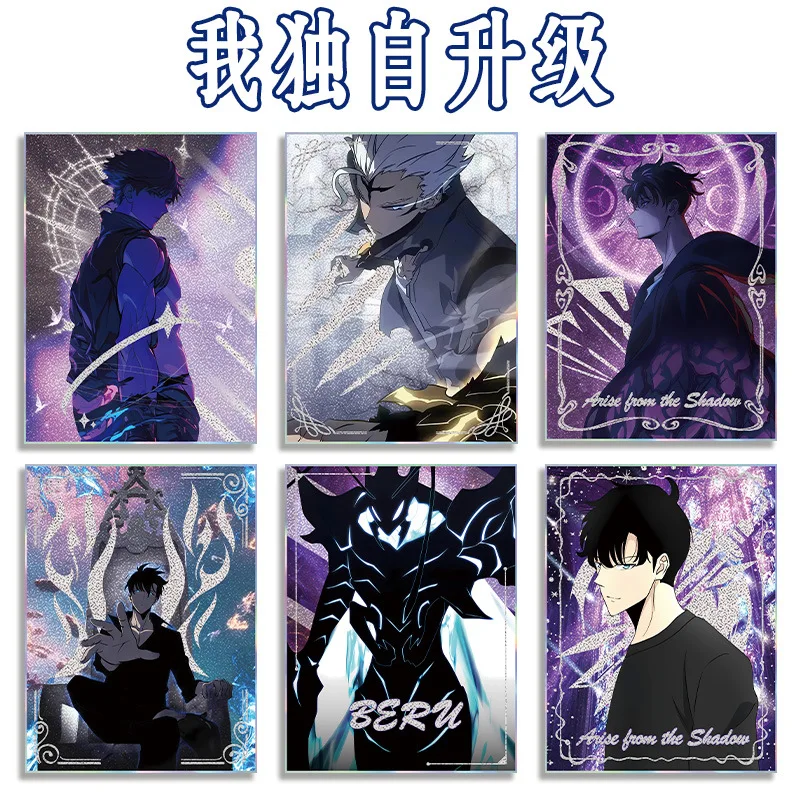 Solo nivelamento 2 acrílico duplo flash papel sung jinwoo figura cor papel colecionável sun suho acessório bery figura decoração brinquedos