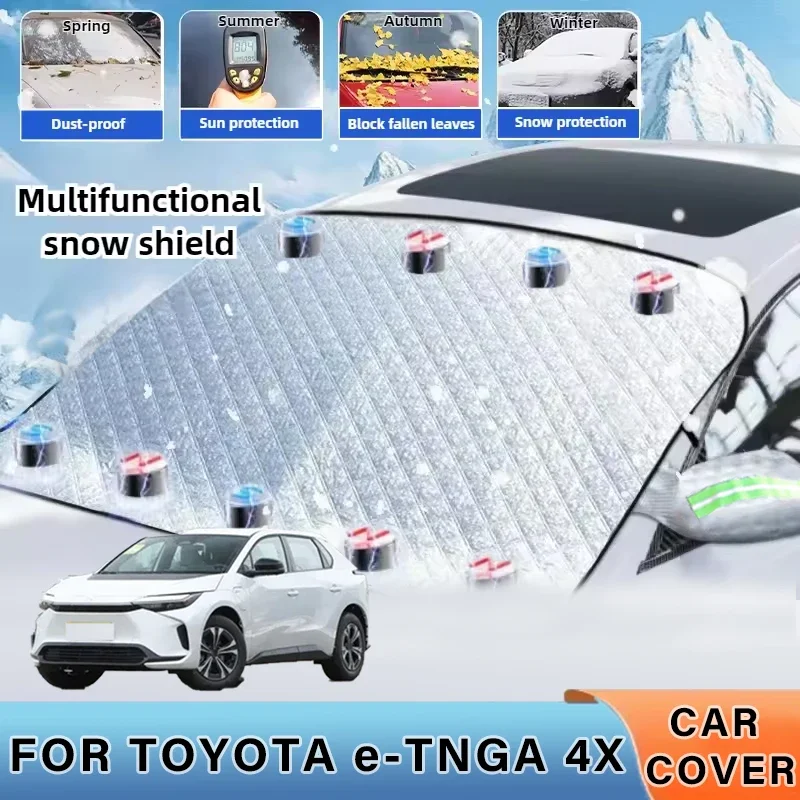 

Thickened Car Now Sunshade Windshield Cover With 5/9 Magnets UV Protection Anti Snowboard Sunlight For TOYOTA E-TNGA 4X