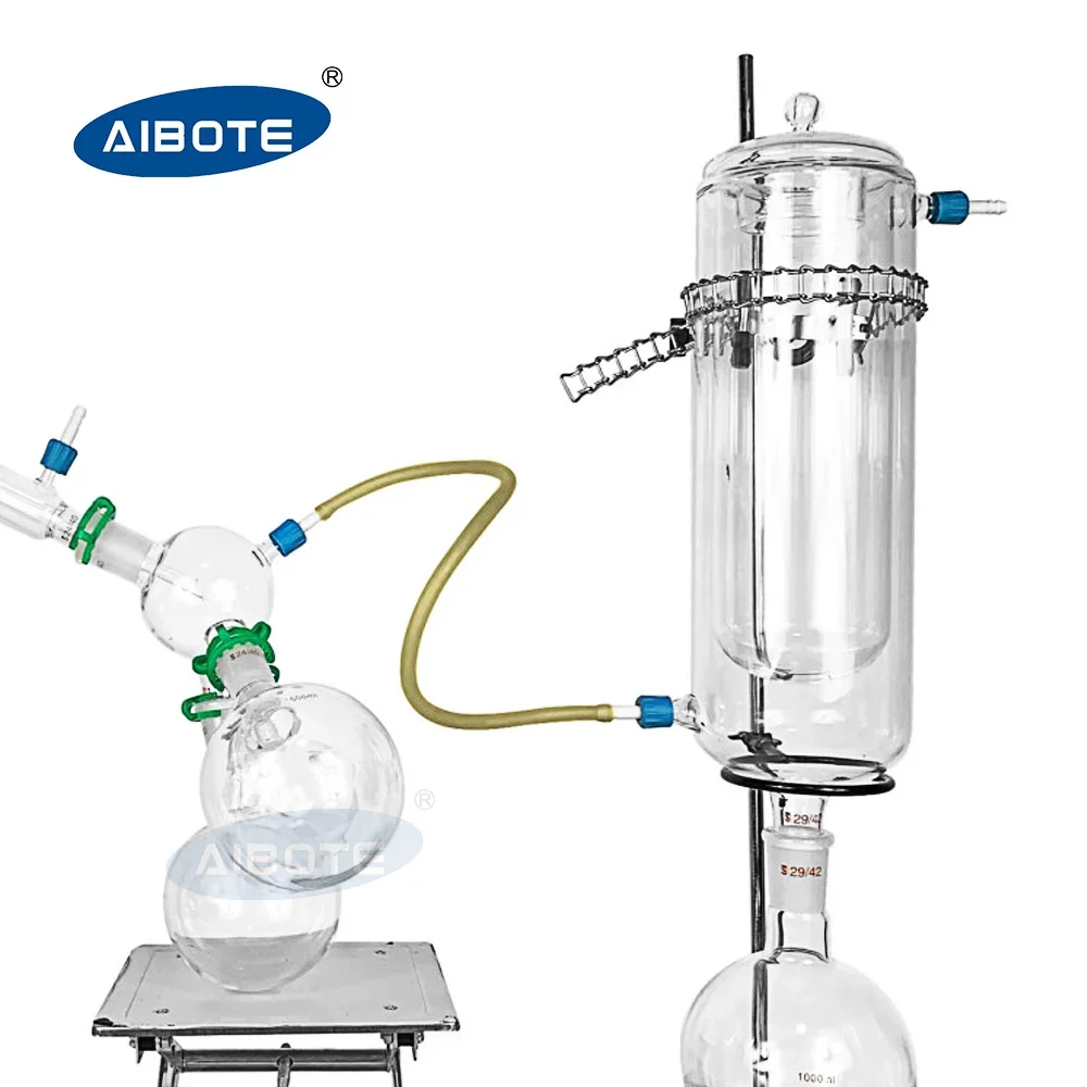 

High Borosilicate Glass Short path distillation system with cold trap condenser