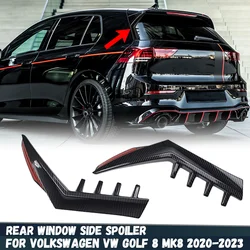 Rear Window Side Spoiler Wing For Volkswagen Golf 8 MK8 GTI GTD TSI TD Pro GTI Rline 2020-2023 Rear Side Spoiler Canard Splitter