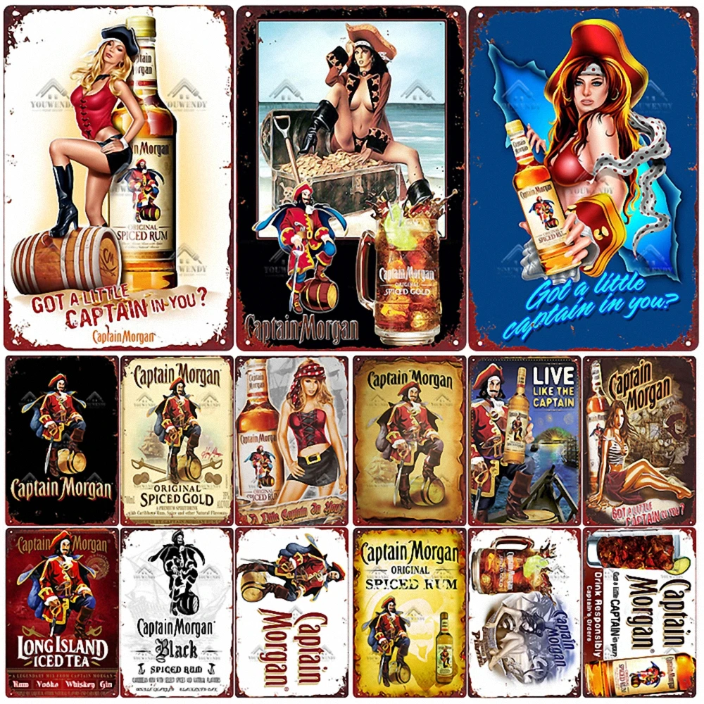 

10PCS Mixed Random Shipment Metal Painting Signs Vintage Poster Bar Pub Decorative Plaque Home Decor Beer Advertising Plate B2