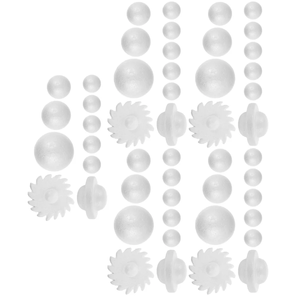 

5 set Foam Solar System Kit 5 Sets Blank Balls For Diy Crafts Painting Unfinished Party Decor Desktop Decoration