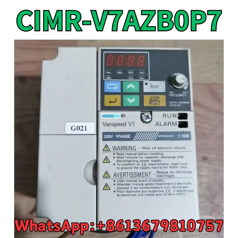 

Used Frequency converter CIMR-V7AZB0P7 test OK Fast Shipping