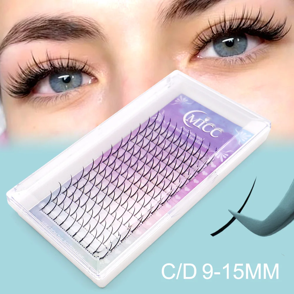 

120Fans CD Premade Wispy Spikes Lashes Extensions I Shape Lashes Tary Fluffy Individual Eyelashes 8-18mm All Size Eyelash Vendor