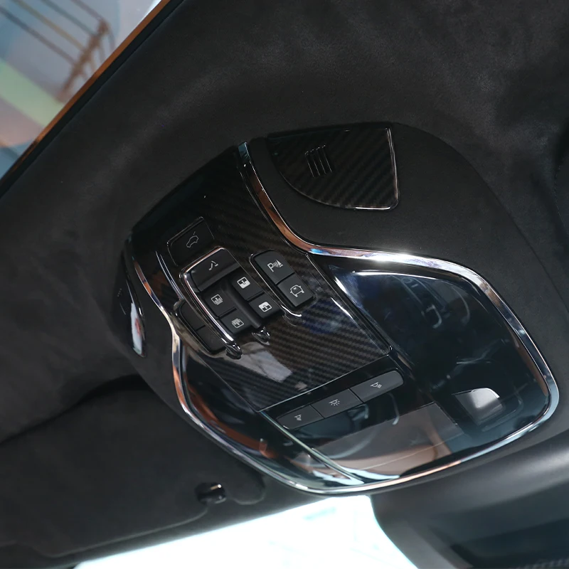 For Maserati LEVANTE Quattroporte 2013-2019 ABS Car Reading Light Cover Trim Decoration Strips Interior Roof Lamp Frames 5