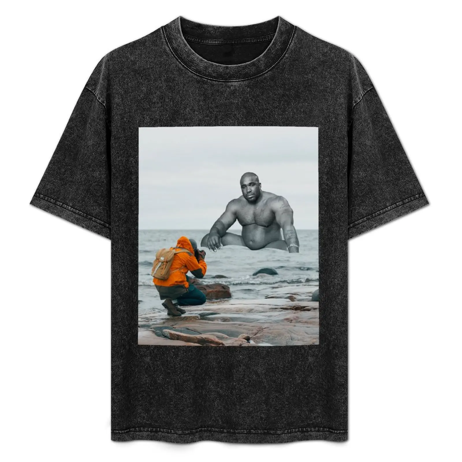 

Taking a Photo of Barry Wood T-Shirt Comfortable Basic Crew Neck Tee