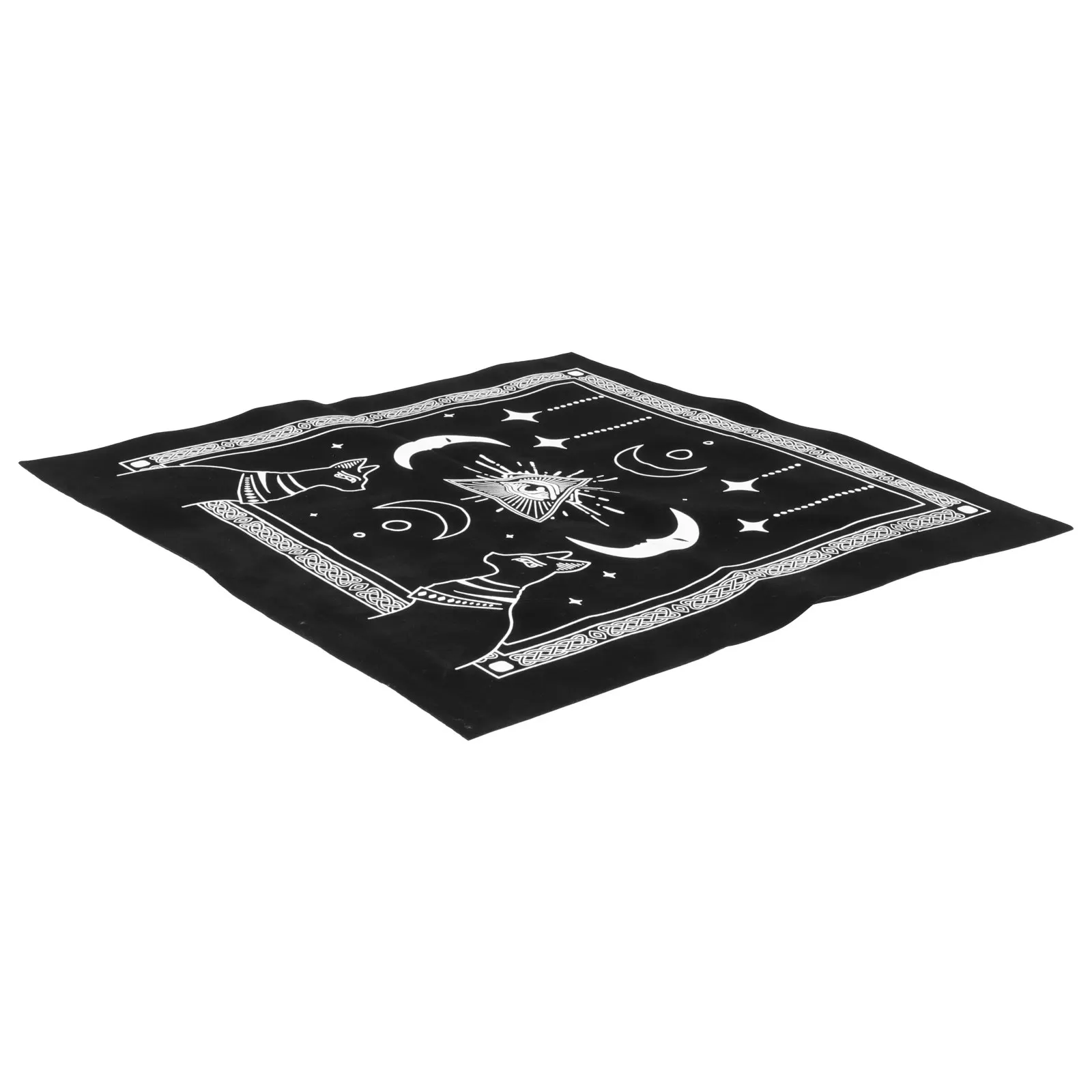 

Tarot Tablecloth Divination Prop Cards Flannel Dense Strong Wear Resistant Decorative Cloth Altar Desk Wiccan Supplies Tools