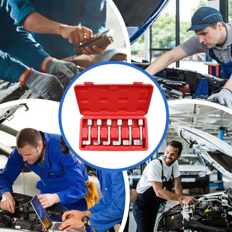 ชุดซ็อกเก็ตไดรฟ์ 1/2 นิ้วชุดซ็อกเก็ตเปิดเครื่องมือกําจัดเส้นหัวฉีดชุดซ็อกเก็ตไดรฟ์ความแข็งแรงสูงประแจหัวฉีด