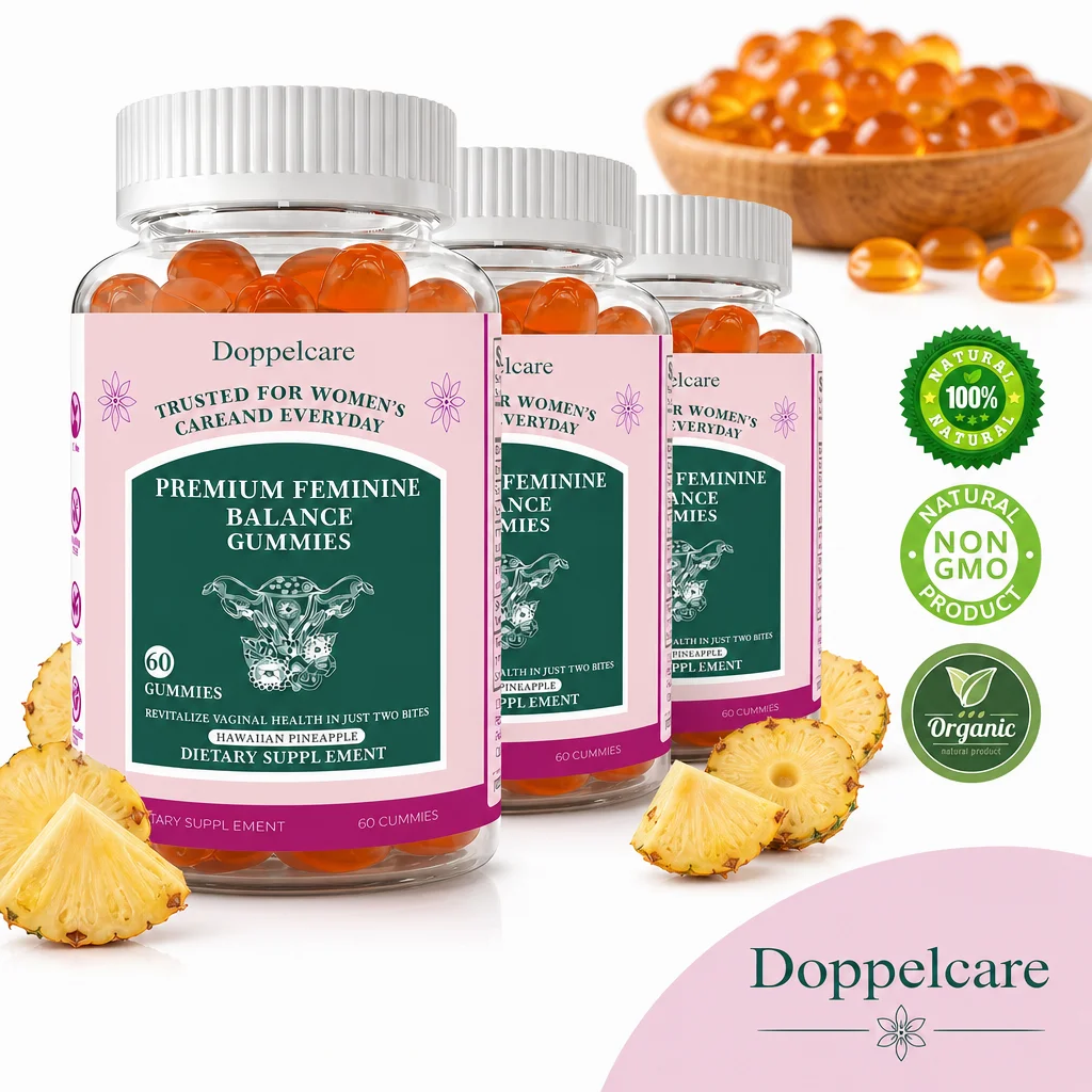 Premium Feminine Balance Gummies – Hawaiian Pineapple Flavored, Revitalize Vaginal Health & PH Balance, Everyday Women's Care
