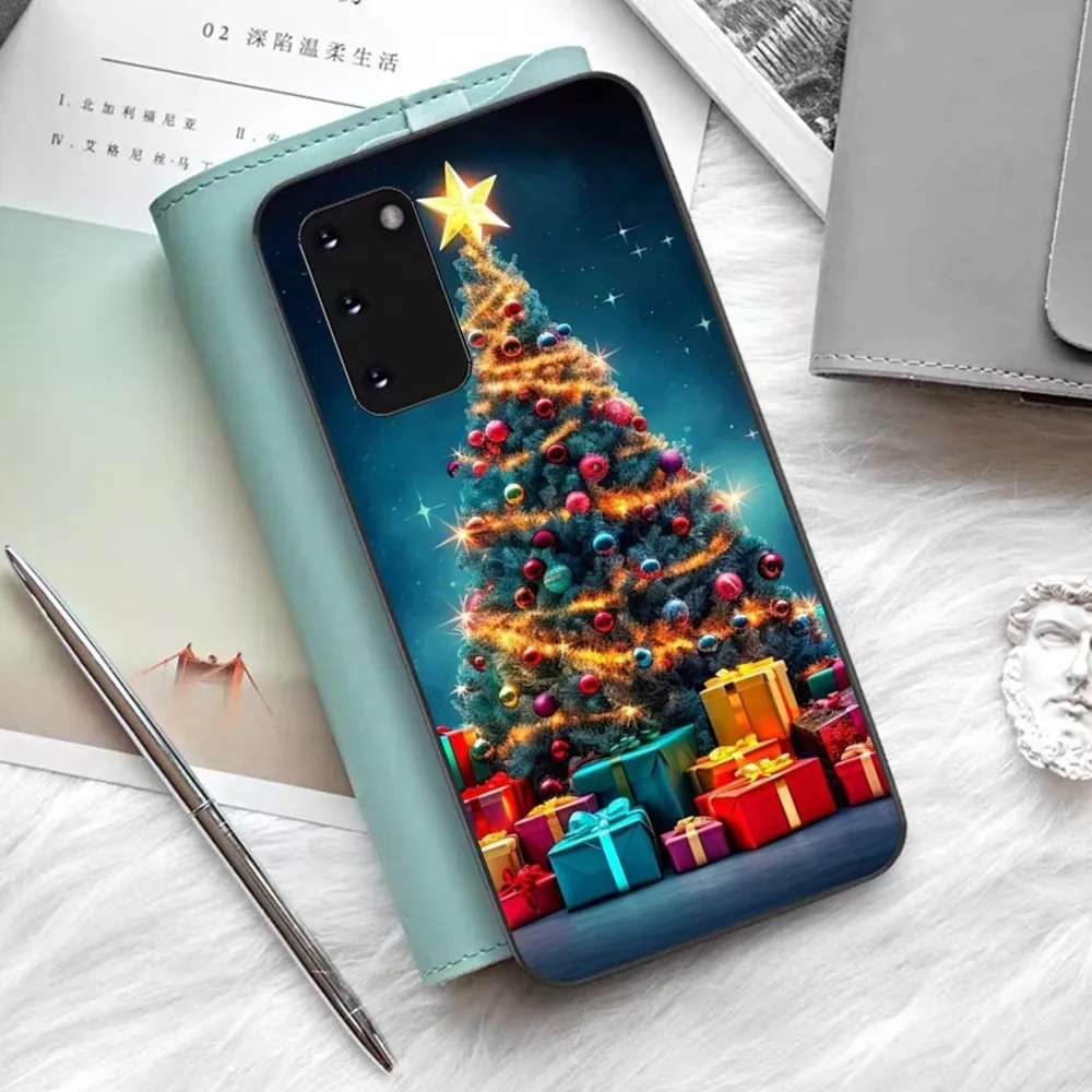 Merry Christmas Deer Tree Lights Phone Case For Samsung S 9 10 20 21 22 23 30 23 24 Plus Lite Ultra FE S10lite Fundas image 3
