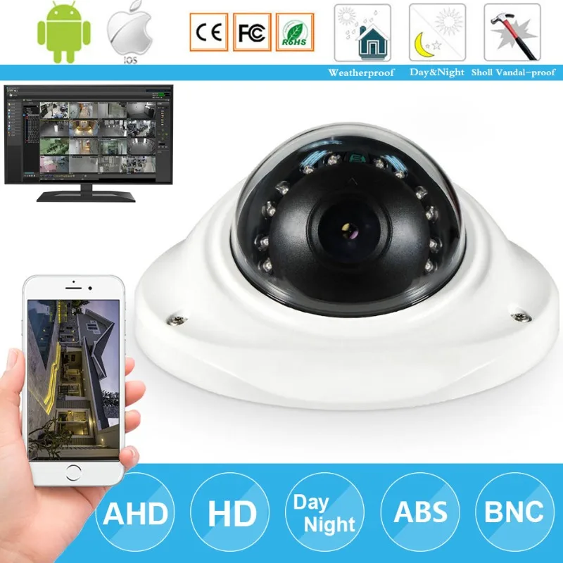 

AHD HD Outdoor Indoor Camera 4MP Security Dome Watreproof 4 Megapixel CCTV Camera for AHD DVR Surveillance System Full Metal