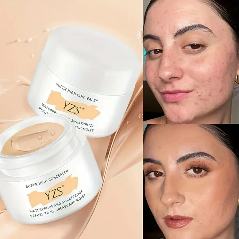 Waterdichte Volledige Dekking Concealer Voor Tatoeages Littekens Acne Donkere Kringen Natuurlijke Afwerking Foundation Voor Alle Huidtinten