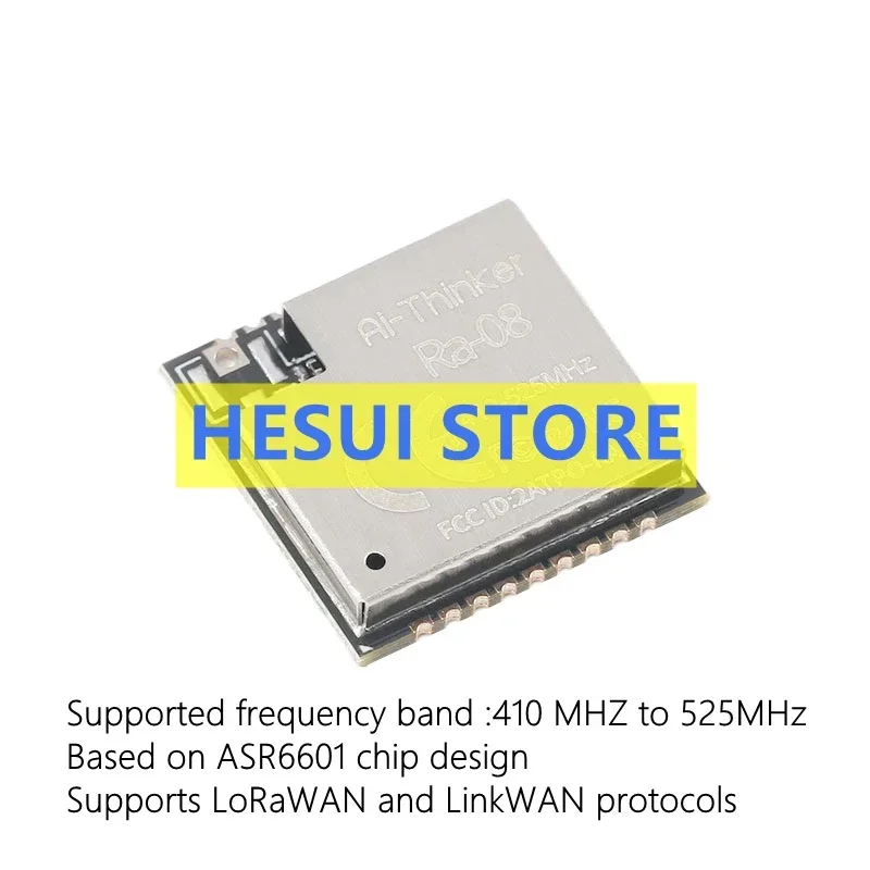 Ra-08 LoRaWAN RF module ASR6601 chip comes with MCU 470MHz external antenna