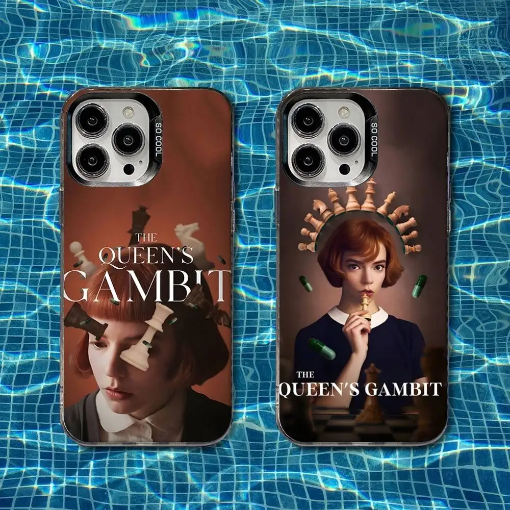 

The Q-Queens Gambit Phone Case For iPhone 16,15,14,13,12,11,8,7,Pro,Max,Plus,Mini,XS,SE Shockproof Matte Cover