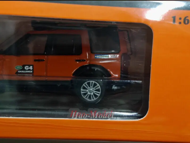 GCD 1/64 For Land Rover discovery 4 g4 Alloy Diecast Model Car Simulation Toy Boys Birthday Gift Hobby Display Collection Orange