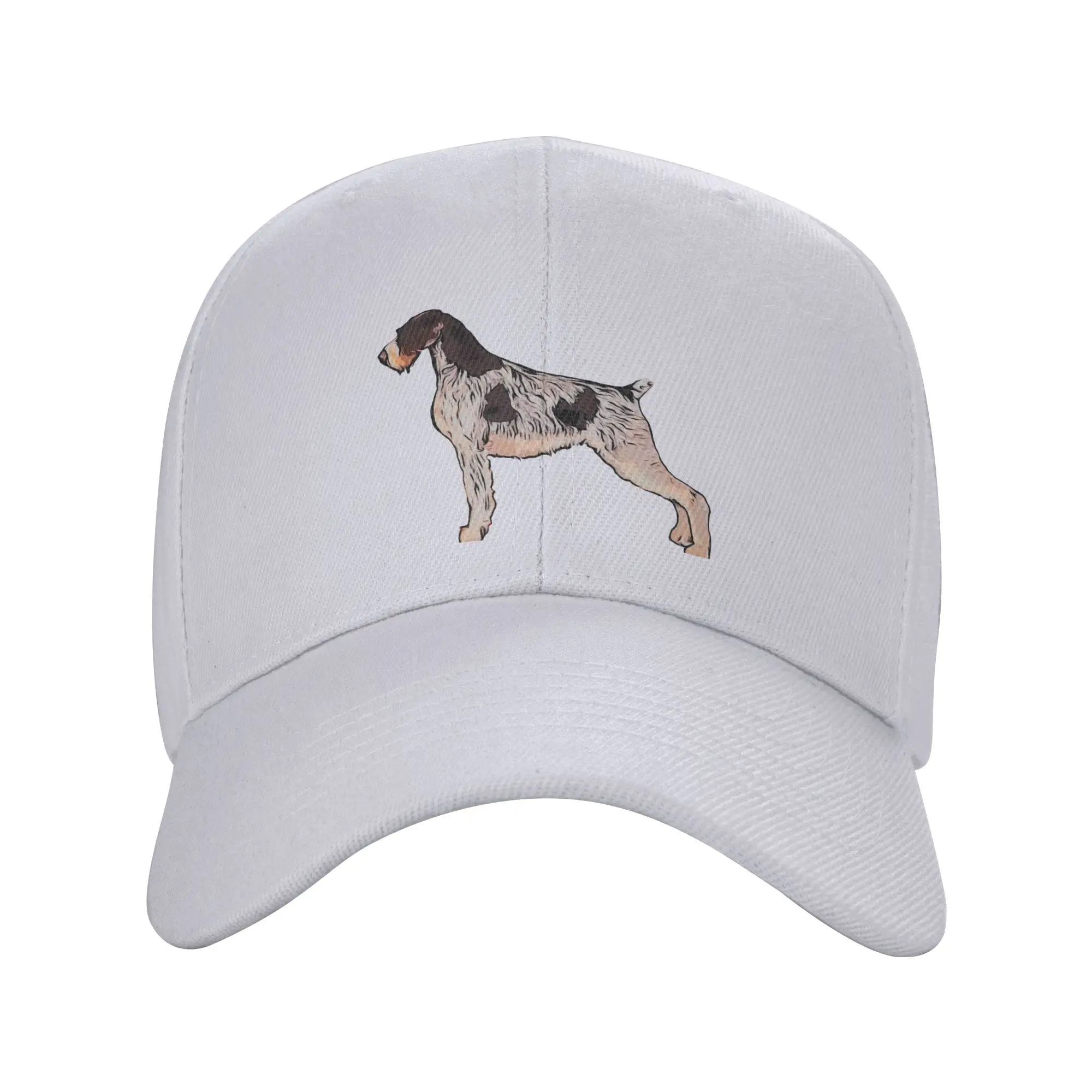 Gorra de béisbol con visera curva para mujer, diseño de Perro de Caza Alemán de Pelo Duro (Deutsch Drahthaar), sencilla y versátil