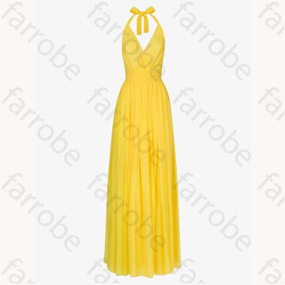 カスタマイズされたエレガントなノースリーブシルクシフォンマキシドレス A ラインイブニングドレス絶妙な高品質ウエディングパーティードレス女性のための