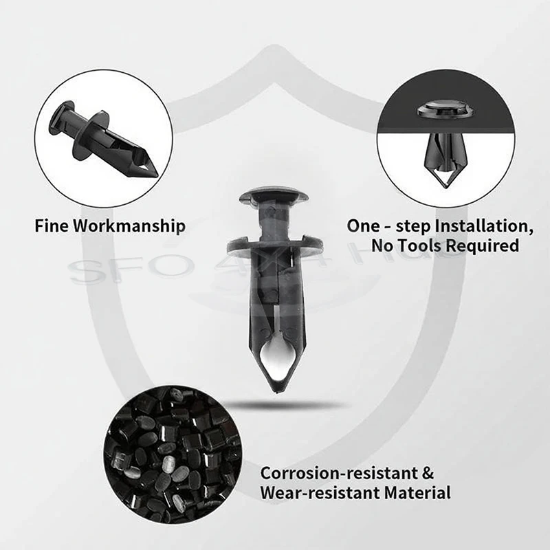24 Buah Pin Tekan Paku Keling Plastik untuk Segway Snarler AT6 L/S E5 Snarler AT6 L/S T3b Fugleman UT10 Penjahat SX10 T04000003001