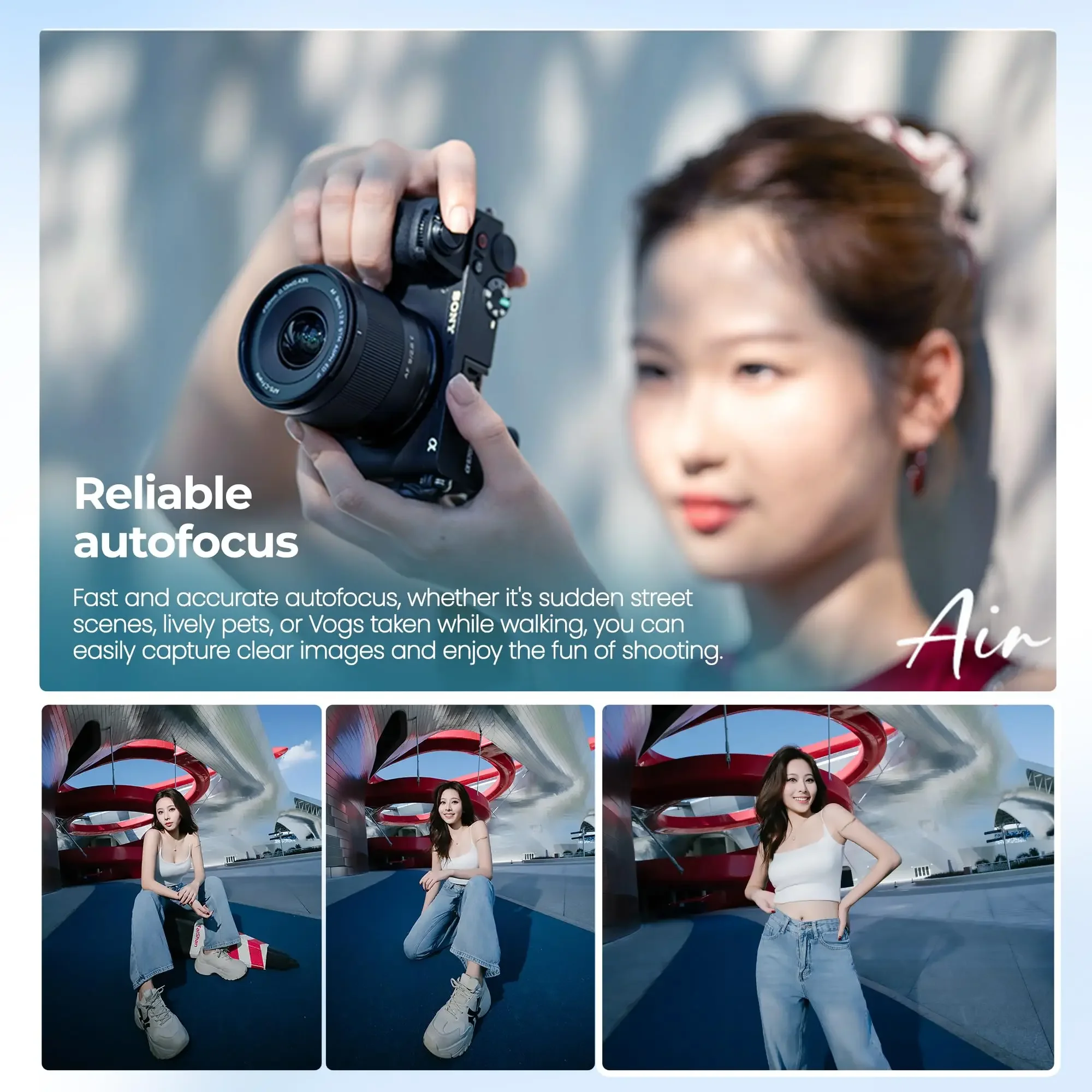 

For Sony E/NikonZ/FUJI X Viltrox Af 9Mm F2.8 Air Fixed Focus Aps-C New Lens Autofocus Wide Angle Shooting Suitable for Any Scene