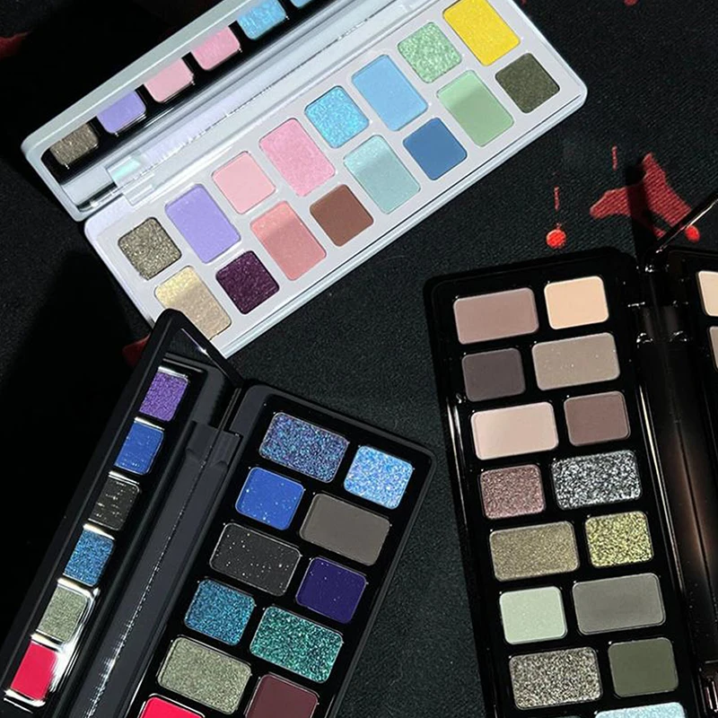 DIKALU 16 色アイシャドウパレットプロフェッショナル女性メイク長期持続真珠のような光沢のあるピンクブルーグリーンアイシャドウパレットグリッター