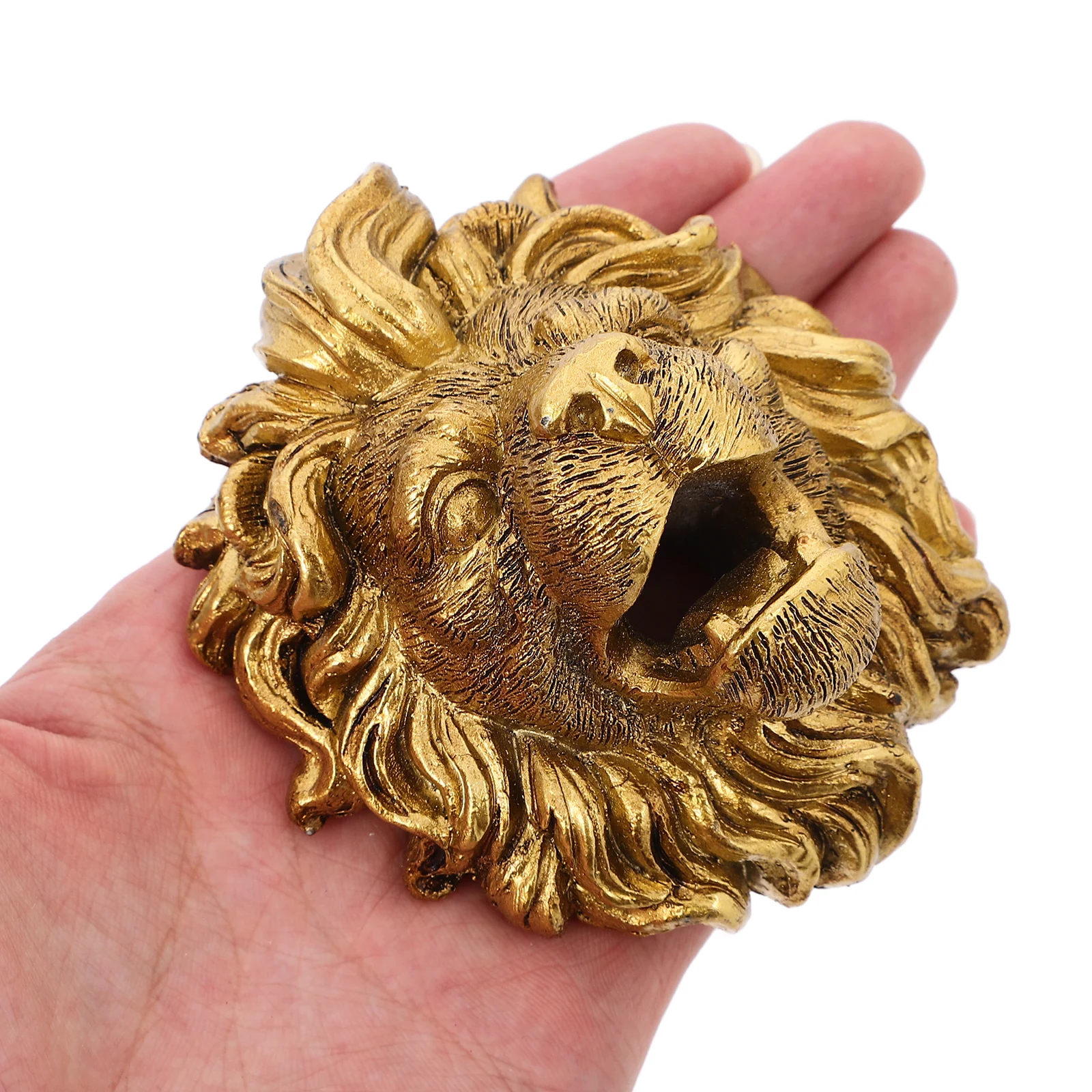 فوهة نافورة برأس الأسد المثبتة على الحائط، ميزة مياه الحديقة الأنيقة، بخاخ بركة الراتنج في الهواء الطلق، فناء الفناء الخلفي