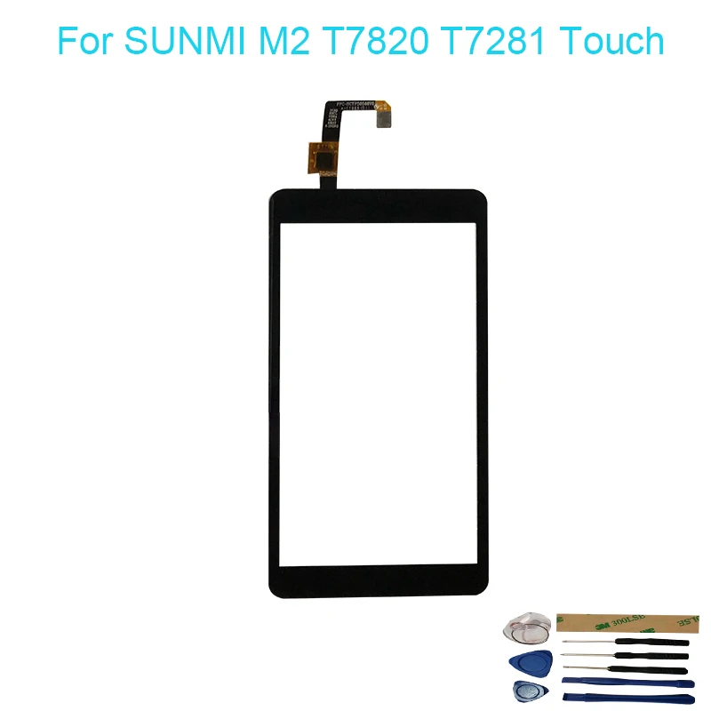 Original For SUNMI M2 T7820 T7281 Touch Screen No LCD Display Digitizer Assembly With Repair Tools