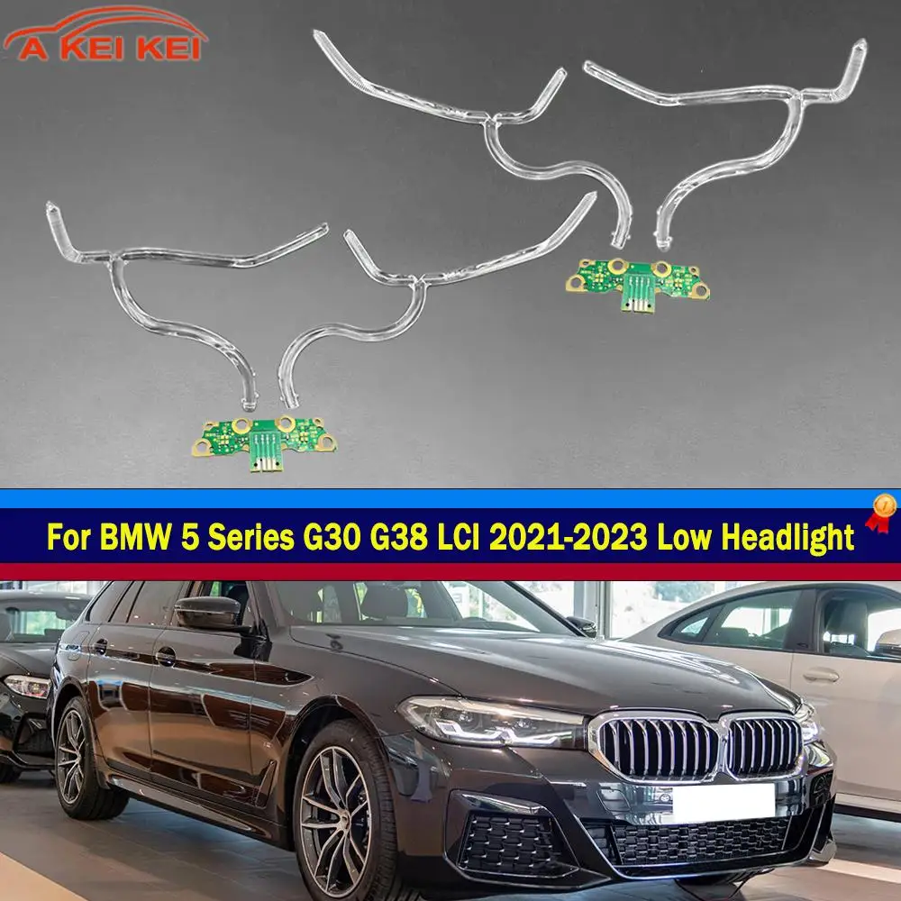 For BMW 5 Series G30 G38 2021 2022 2023 LCI LOW Light Strip Source Module Angel Eye White Car DRL Tube Chip Guide Ballast