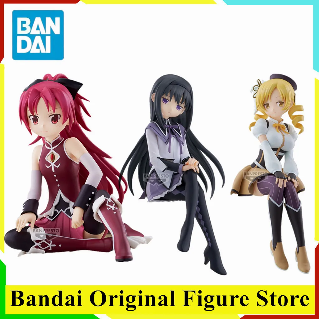 Original BANDAI Puella Magi Madoka Magica la rebelión Akemi Homura Sakura Kyouko Mami Tomoe figura de acción juguetes modelo de PVC