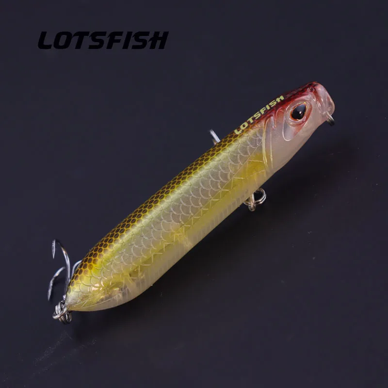 8cm 11.5g TopWater Pencil Fishing Lure Coating Body Floating Fishlure Lifelike Artificial Hard Baits For Fresh&Saltwater Fishing