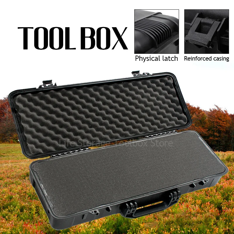 Large Hard Case Plastic Tool case Waterproof Safety Tool Storage box Shockproof Instrument tool box Organizer Protable Toolbox